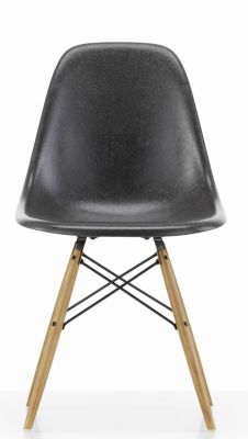 Eames Fiberglass Chair DSW Stuhl ELEPHANT HIDE GREY / AHORN GELBLICH Vitra 2-er Set MÄNGELEXEMPLAR